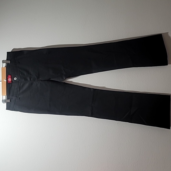 DICKIES FLEX CASUAL ACTIVEWEAR ATHLEISURE BOOTCUT SLIM FIT BLACK PANTS JUNIORS 5 - Picture 14 of 14